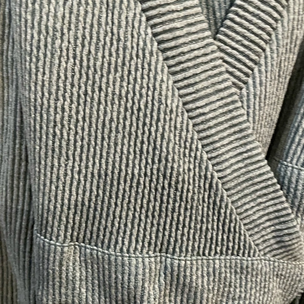 SimGreen Ribbed Wrap Dress - Picture 4 of 7